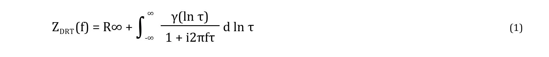 equation drt impedance model without inductance